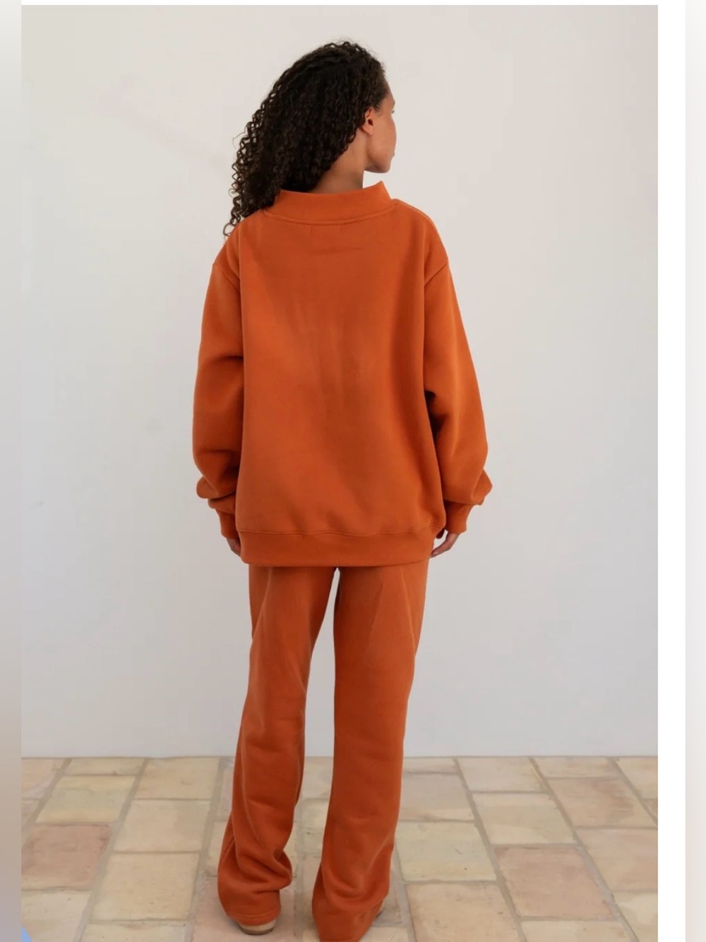 Parke Varsity Mockneck Burnt Orange Fall Halloween Sweatshirt Size XXL - Picture 2 of 5